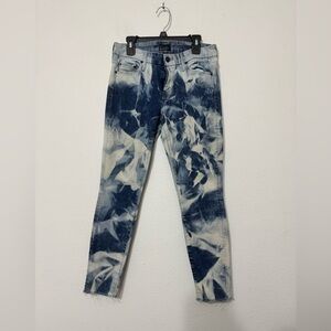 Mother Jeans Womens 27 Looker Ankle Fray Dog Gone II Raw Hem